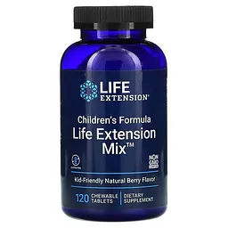 Мультивітаміни для дітей, Children's Formula Mix, ягідний смак, 120 жувальних табл. Life Extension vit0001684