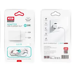 Адаптер мережний XO Micro USB Cable Home charger L99 |1USB, 2.4A| - мініатюра 2
