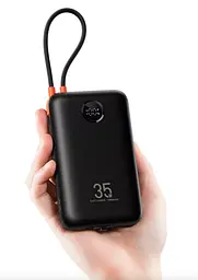 Портативна батарея VEGER K3 PD QC3.0 35W 30000mAh (W2018) Black - мініатюра 6