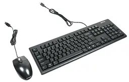 Комплект (клавіатура + миша) A4Tech KRS-83+OP-720, USB, Чорна (KRS-8372 Black)