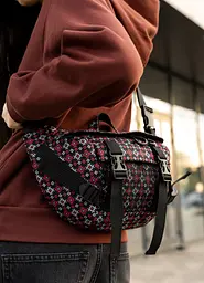Велика жіноча поясна сумка бананка Sambag DynamicDart чорна 38 × 21 × 7 см (80411148) - мініатюра 3