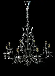 Класична люстра-свічка Splendid Ray L9031/8 (silver) хром, 8 ламп, Ø80 см - мініатюра 3