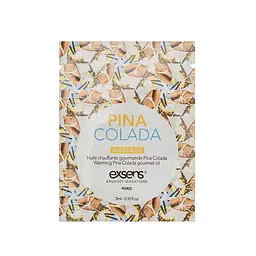 Пробник массажного масла Exens Pina Colada со вкусом пина колады, 3 мл