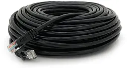Патч-корд 25м, UTP, Cat.6, RJ45, CU, black Ritar (PCR-CU6/25BL)