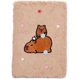 Блокнот А5 ZiBi Capybara 7 Kids Line плюшевий клітинка 80 аркушів (ZB.700021) - мініатюра 3