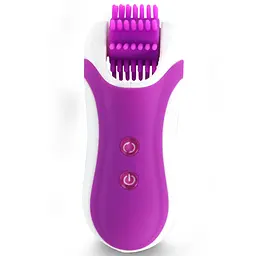 Стимулятор з імітацією оральних пестощів FeelzToys - Clitella Oral Clitoral Stimulator Purple - мініатюра 4