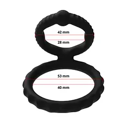 Ерекційне кільце Erospace Men's Play Silicone Cock Ring B8 62050071-0008 104583 - мініатюра 2