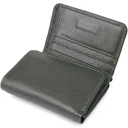 Жіночий гаманець компактного розміру з натуральної шкіри ST Leather 11,5х8,5х2 см acs0029647 - мініатюра 6