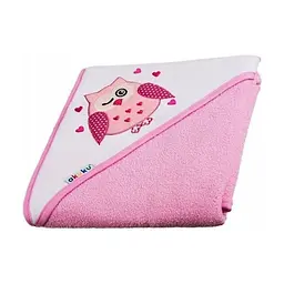 Рушник з капюшоном Akuku 100x100 см рожевий (A1243)