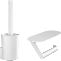 Комплект аксесуарів Hansgrohe WallStoris 2в1 Matt White 27969700, Білий матовий