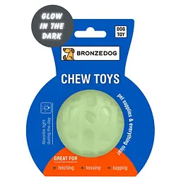 Іграшка для собак BronzeDog GLOW Світлонакопичувальні М'ячик 7,5 см - мініатюра 2