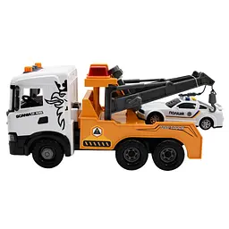 Ігровий набір серії "Mid Truck" – ЕВАКУАТОР SCANIA З МАШИНОЮ ПОЛІЦІЇ (світло, звук) TechnoDrive 3004KS - мініатюра 9