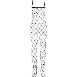 Бодістокінг з великим вічком і відкритими грудьми Obsessive Bodystocking N102 S/M/L, чорний - мініатюра 4