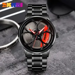 Наручний годинник чоловічий 1990B Black-Red Skmei acs0030424 - мініатюра 4