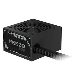 Блок живлення 650 Вт, Gigabyte P650G PG5, чорний, 80+ золотистий, 120 мм HYB, 3xMolex/6xSATA/1x16-pin/2x6+2-pin/2x4+4-pin