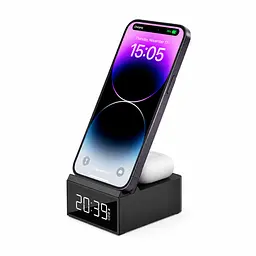 Бездротова зарядна станція WiWU WI-W011 2в1 15W для iPhone та AirPods - мініатюра 3