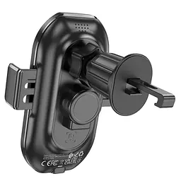 Автотримач Borofone BH205 з бездротовою зарядкою 15W чорний - мініатюра 7