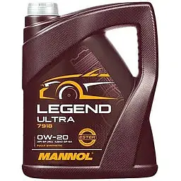 Автомобільна моторна олива MANNOL Legend Ultra 0W-20 5л MN7918-5 - мініатюра 2