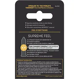Презервативи Skyn Supreme Feel 3 шт ультратонкі, без латексу, з максимальним зволоженням - мініатюра 2