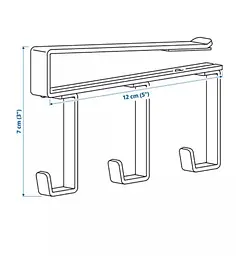 Вішалка із защіпкою IKEA, біла - мініатюра 2