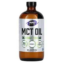 Предтренувальний комплекс Sports MCT Oil, 473 мл NOW fit0014556
