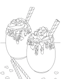 Розмальовка #Girls#Fashion#Yummy - мініатюра 5