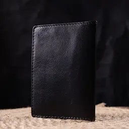 Обкладинка з глянсової шкіри на військовий квиток Карта Grande Pelle 16777 чорна - мініатюра 8