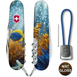 Складаний ніж Victorinox CAMPER DESIGN Жовто-блакитна рибка - мініатюра 3