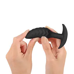 Анальна пробка Dorcel Wavy Plug 10.6 см (чорний) - мініатюра 7