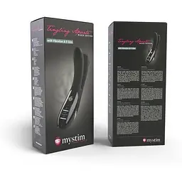 Вібратор подвійний з електростимуляцією Mystim Tingling Aparte eStim Black міостимулятор - мініатюра 8