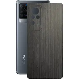 Захисна плівка StatusSKIN для Vivo X60 Pro 5G Корпус Вініл Дерево сріблясто-чорне