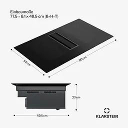 Індукційна плита з витяжкою Klarstein Chef-Fusion DownAir System (10045558) - мініатюра 7