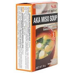 Суп швидкого приготування S&B Aka Miso Soup 30 г 3 шт - мініатюра 2