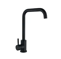 Змішувач для кухні Wezer EKO4B-01-BLACK Г-подібний, Чорний матовий