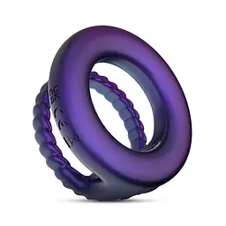 Ерекційне кільце Hueman Jupiter Vibrating Cock and Ball Ring 3.2 см (фіолетовий) - мініатюра 2