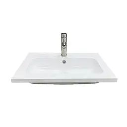 Раковина накладна Adamant FLATE 60, прямокутна, з сифоном Click-Clack + змішувач (4824296207701) - мініатюра 4