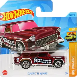 Базовая машинка Hot Wheels HW Wagons Classic 55 Nomad бордовая (5785)