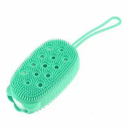 Масажна силіконова мочалка для душу Bath Brush WN-12 двостороння