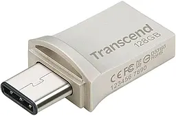 Флеш-накопичувач Transcend 128GB JetFlash 890 Silver USB 3.1/Type-C (TS128GJF890S) - мініатюра 4