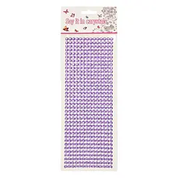 Наклейки декоративні XY-004(Violet) на планшеті 504 шт