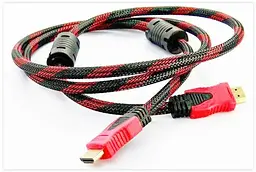 Кабель HDMI-HDMI 1.5 метра для під'єднання DVD-плеєрів супутникових ресиверів ігрових приставок і комп'ютерів - мініатюра 5