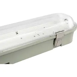 Світильник Videx LED IP65 лінійний під лампу 2хТ8 0.6 м біло-сірий (VL-BNW-T8062G) - мініатюра 4