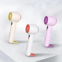 Портативний вентилятор DK F2302 White/Yellow [136392] - мініатюра 3
