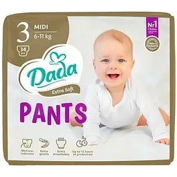 Підгузки Dada Extra Soft 3 Midi (6-11 кг) 34 шт (4820174980672)