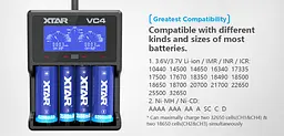 Зарядний пристрій XTAR VC4 для Li-Ion акумуляторів - мініатюра 2