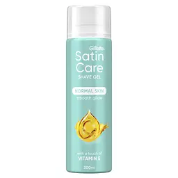 Гель для гоління Satin Care Вітамін Е 200 мл (8006530148108) - мініатюра 2