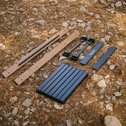 Розкладний туристичний стіл комбінований Naturehike NH21JU011 алюміній-бук - мініатюра 5