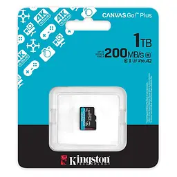 Карта пам'яті microSDXC (UHS-1 U3) Kingston Canvas Go! Plus 1Tb class 10 A2 V30 (R200MB/s, W-160MB/s) - мініатюра 2