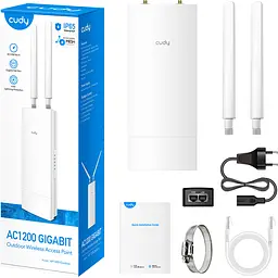 Точка доступу Cudy AP1300 Outdoor, AC1200 WiFi Gigabit Outdoor Access Point, 5GHz/2.4GHz, 1xGigabit - мініатюра 4