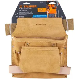 Пояс столяра Truper Шкіра 10 кишень 49х24 см (POHE-10C) - мініатюра 2